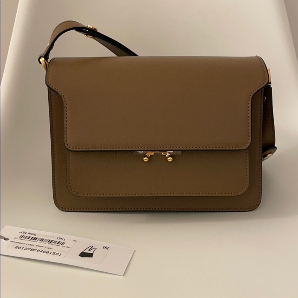 Marni Trunk Bag Medium Saffiano Leather (NWT+bag)